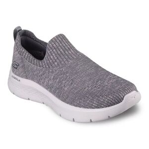Skechers GOwalk Knit Slip-On Sneakers in Gray and White